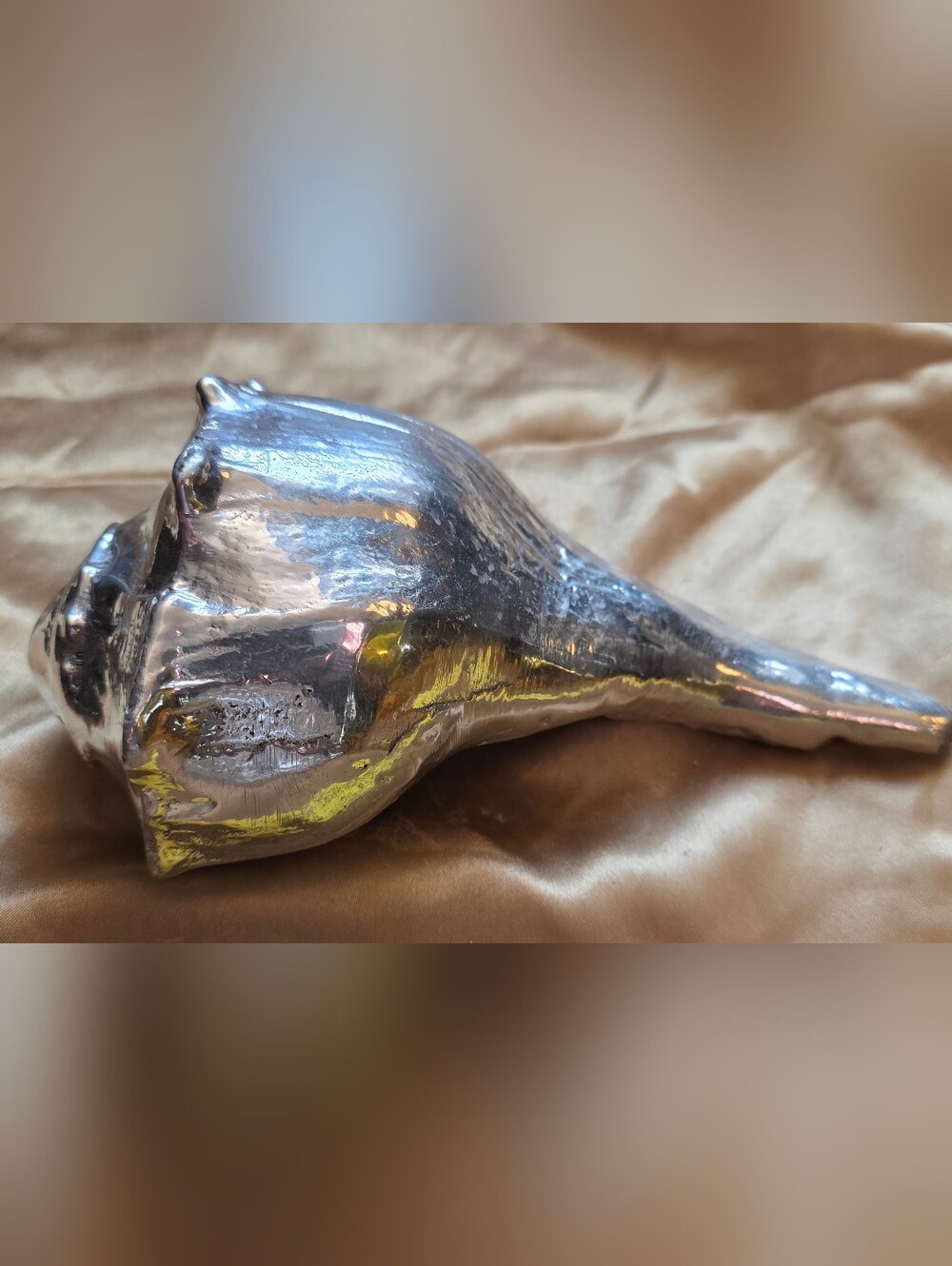 Cast Metal Shell Sculpture Decorative Accent - Picture 5 of 10